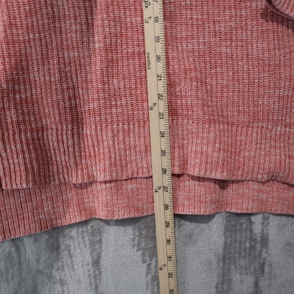 Lane Bryant Sweater Womens 22/24 Pink Knit V Neck Long Sleeve Cardigan Pullover - Picture 7 of 12